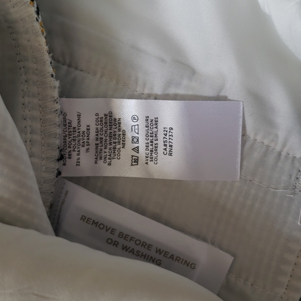 Nwt Ann Taylor high rise belted plaid trouser pant - Picture 4 of 6